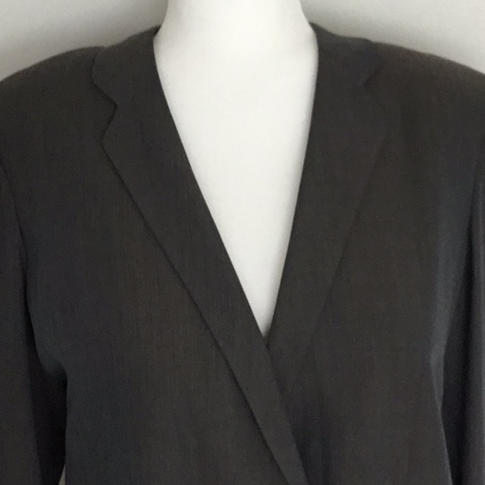 Iridescent blue gray light Armani women’s jacket